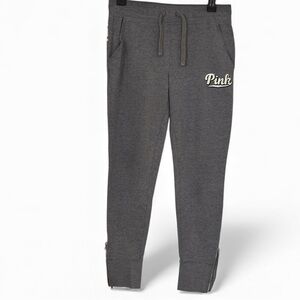 Victoria's Secret PINK Women's Bling Skinny Jogger Pants Gray Size M